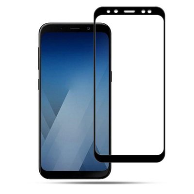 Захисне скло DK Full Cover для Samsung A8 Plus (black) 06840-722 фото