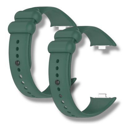 Ремешок 2шт CDK для Xiaomi Redmi Watch 6 | Silicone Sport Band (017124) (dark green) 022744-434 фото
