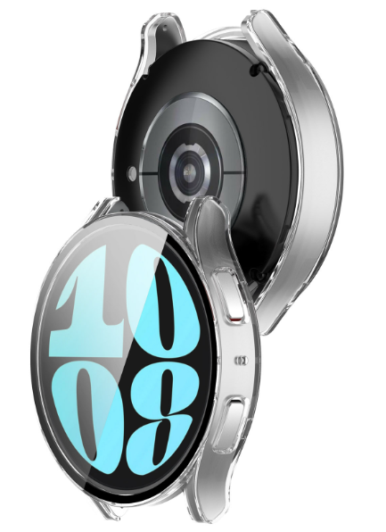 Чехол-накладка DK Пластик Gloss Glass Full Cover для Samsung Galaxy Watch6 (R940 / R945) 44mm (clear) 016449-936 фото