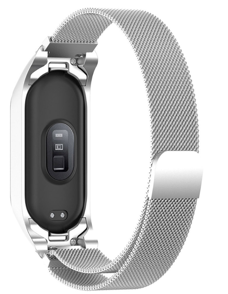 Ремінець DK Metal Milanese Loop Magnetic для Xiaomi Mi Band 7 (silver) 015135-227 фото