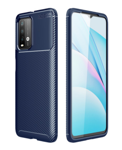 Чехол-накладка CDK Silicone Autofocus Carbon для Xiaomi Redmi Note 9 4G (011331) (dark blue) 011347-831 фото