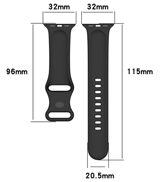 Ремешок силикон Sport Band Double Loop M / L для Apple Watch 38 / 40 / 41 mm (red) 014416-126 фото