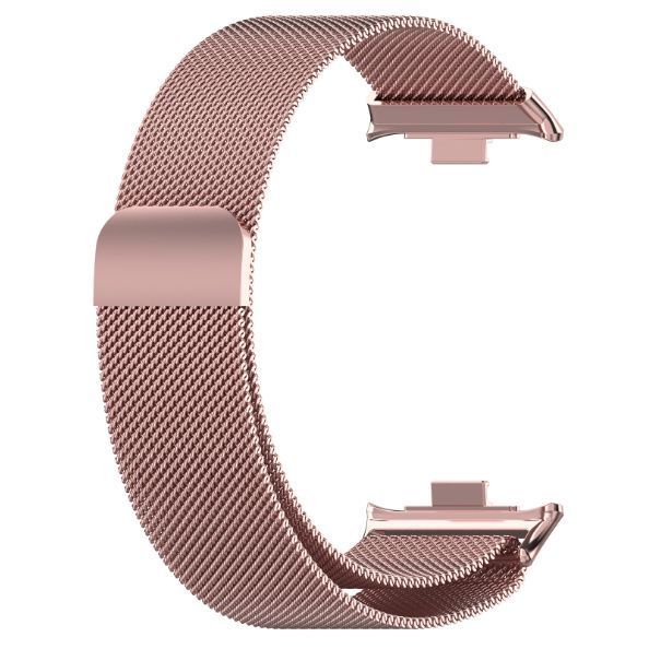 Ремешок 2шт DK для Xiaomi Mi Band 8 Pro | Metal Milanese Loop Magnetic (017123) (pink rose) 022310-328 фото