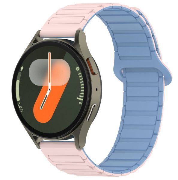 Ремінець CDK для Globex Smart Watch Me3 | 20mm Silicone Shaped Magnetic Band (018822) (pink / lilac) 019045-108 фото