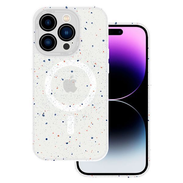 Чехол-накладка DK для Apple iPhone 14 | MagSafe Composite Matte Splash (clear) 018514-114 фото
