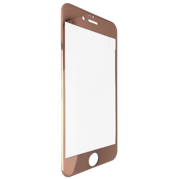 Защитное стекло на весь экран зеркало с пластик борт для Apple iPhone 6 Plus / 6S Plus (rose gold) 03286 фото
