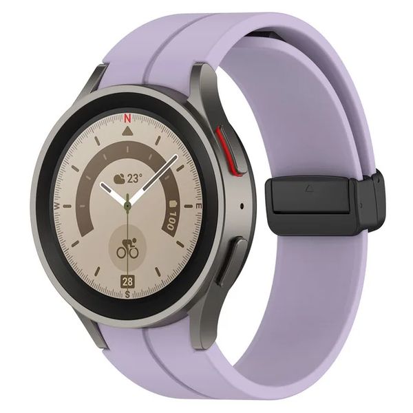 Ремешок CDK Silicone Sport Magnetic "S" для Samsung Watch6 Classic (R960 / R965) 47mm (015835) (viola / black) 016373-084 фото