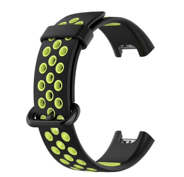 Ремешок DK Silicone Sport Band Nike для Xiaomi Mi Watch Lite (012954) (black / green) 012954-962 фото