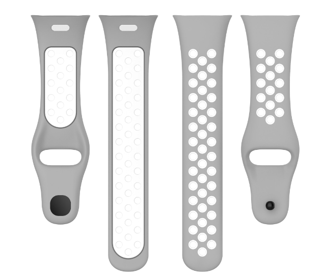Ремешок DK для Xiaomi Redmi Watch 3 | Silicone Sport Band Nike (016240) (grey / white) 016240-961 фото