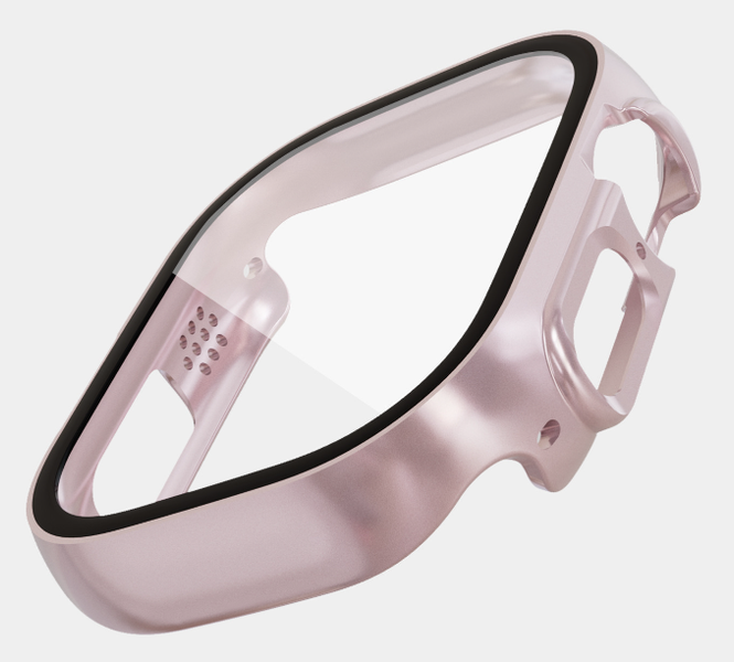 Чохол-накладка DK Пластик Soft-Touch Glass Full Cover для Apple Watch 49 mm (pink rose) 015073-328 фото