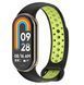 Ремінець 2 шт CDK для Xiaomi Mi Smart Band 9 | Silicone Sport Band Nike (015815) (black/green) 022267-962 фото 4
