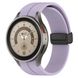 Ремінець CDK Silicone Sport Magnetic "S" для Samsung Watch6 Classic (R960 / R965) 47mm (015835) (viola / black) 016373-084 фото 1