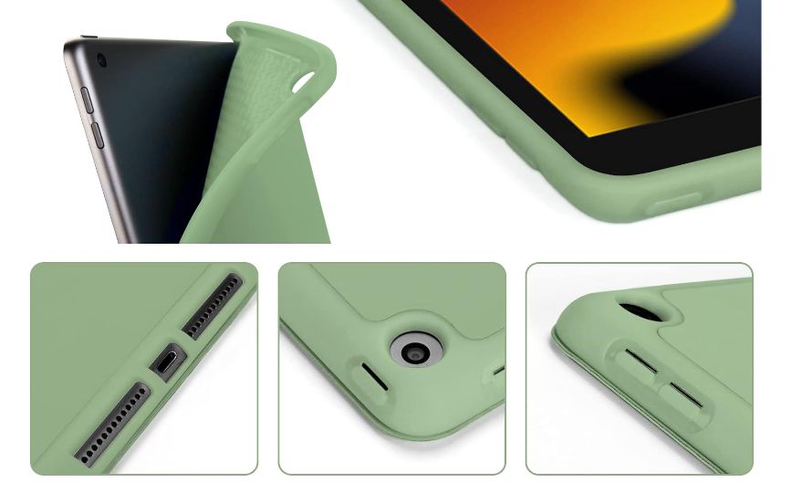 Чохол-книжка CDK Екошкіра силікон Smart Case Слот під стилус для Apple iPad 10.2" 9gen 2021 (011189) (light green) 013745-069 фото