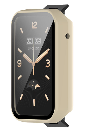 Чехол-накладка DK Пластик Gloss Glass Full Cover для Xiaomi Mi Band 7 Pro (ivory) 015202-008 фото