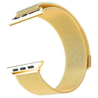 Ремінець DK для Apple Watch 38mm (Series 1 / 2 / 3) | Металл Milanese Loop (05526) (gold) 05526-723 фото