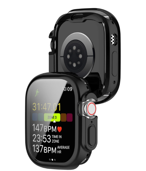 Чохол-накладка DK Silicone Face Case для Apple Watch 49 mm (black) 015074-124 фото
