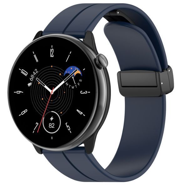 Ремінець CDK для Gelius Pro GP-SW003 | 20mm Silicone Sport Magnetic (016443) (dark blue) 019877-132 фото