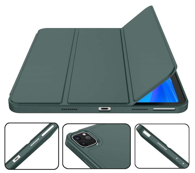 Чехол-книжка DK кожа силикон Smart Cover Слот под Стилус для Apple iPad Pro 12.9" 4gen 2020 (011191) (green) 011191-573 фото