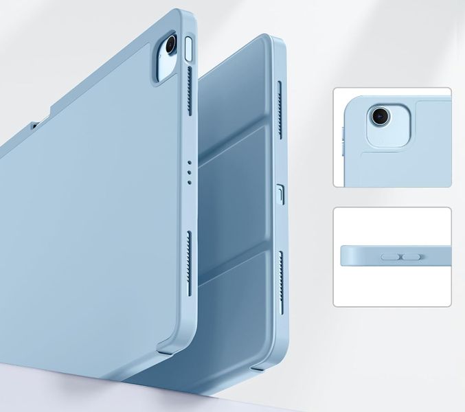 Чехол-книжка DK для Apple iPad Air 13" M2 2024 | Эко-кожа силикон Smart Case Слот под Стилус(017899) (white 017899-034 фото