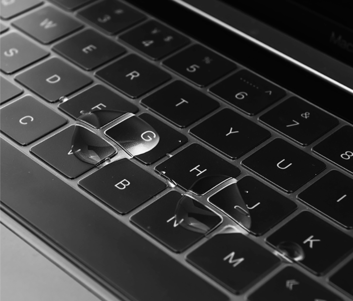 Накладка силікон на клавіатуру для Apple MacBook Air 13" Retina 2022 (A2681) UK (013303) (clear) 014252-394 фото