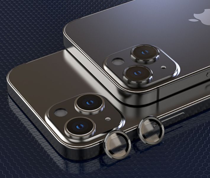 Захисне скло на камеру CDK Lens Metal Ring Eagle Eye для Apple iPhone 15 Plus (015735) (black) 017167-062 фото