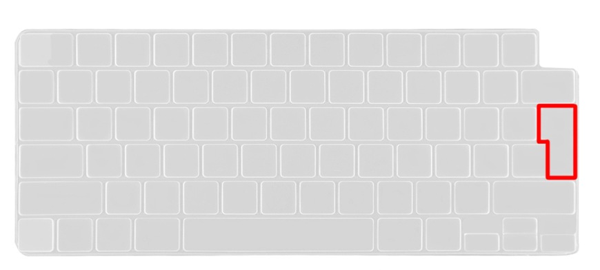 Накладка силикон на клавиатуру для Apple MacBook Air 13" Retina 2022 (A2681) UK (013303) (clear) 014252-394 фото