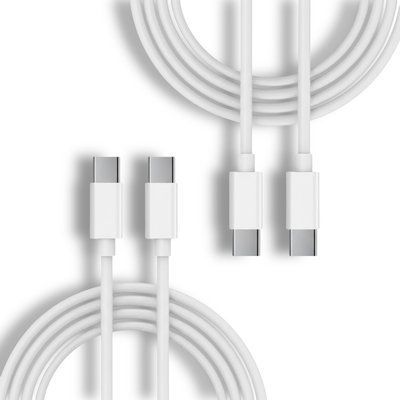 Кабель 2шт CDK Data Cable UltraDART/ SuperVOOC/Warp/150W/240W/10A 1m Type-C на Type-C (OEM) (017260) (white) 023082-407 фото