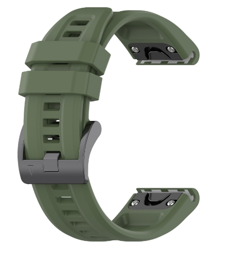 Ремінець DK Silicone Sport Band Classic 22 mm для Garmin Fenix 7 (015189) (green) 015189-133 фото