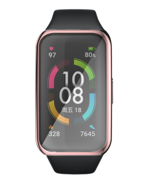 Чохол-накладка DK Silicone Face Case для Honor Band 6 (012534) (pink rose) 012534-328 фото