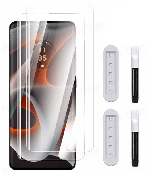 Защитное стекло 2шт CDK для Oppo Find X3 / X3 Pro | UV Curved (015456) (clear) 018738-063 фото