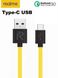 Кабель Data Cable Fast Charging 27W / 3A 1m USB на Type-C / USB-C для Realme (yellow) 013134-011 фото 1
