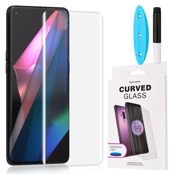 Защитное стекло 2шт CDK для Oppo Find X3 / X3 Pro | UV Curved (015456) (clear) 018738-063 фото