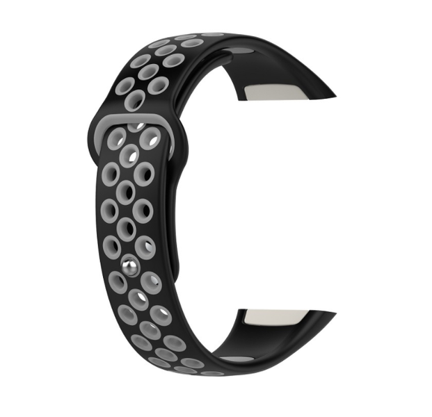 Ремінець CDK Silicone Sport Band Nike для Huawei Band 6 (012812) (black / grey) 012813-960 фото