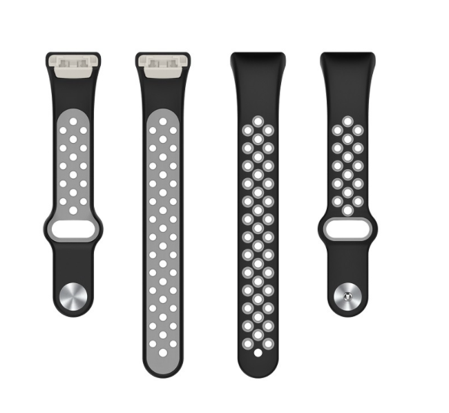 Ремінець CDK Silicone Sport Band Nike для Huawei Band 6 (012812) (black / grey) 012813-960 фото