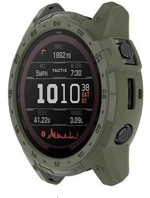 Чехол-бампер 2шт CDK для Garmin Tactix 7 | Силикон Outlines (015830) (green) 022795-133 фото