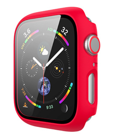 Чехол-накладка DK Пластик Soft-Touch Glass Full Cover для Apple Watch 40mm (red) 011427-126 фото