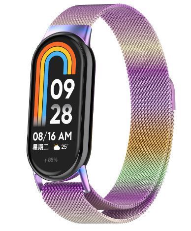Ремінець 2 шт CDK для Xiaomi Mi Smart Band 9 | Metal Milanese Loop Magnetic (015814) (chameleon) 022270-329 фото