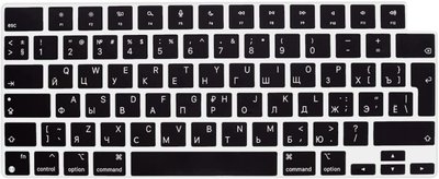 Накладка силікон на клавіатуру для Apple MacBook Pro 14" A2442 (2021) UK (013303) (black) 013304-690 фото