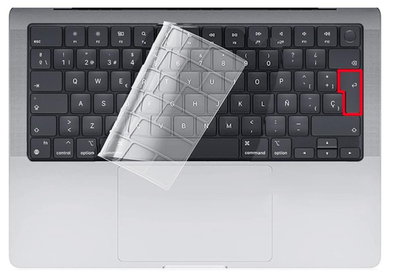 Накладка силикон на клавиатуру для Apple MacBook Pro 14" A2442 (2021) UK (013303) (clear) 013304-394 фото