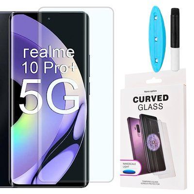 Захисне скло 2 шт CDK для Realme 10 Pro+ | UV Curved (017496) (clear) 018765-063 фото