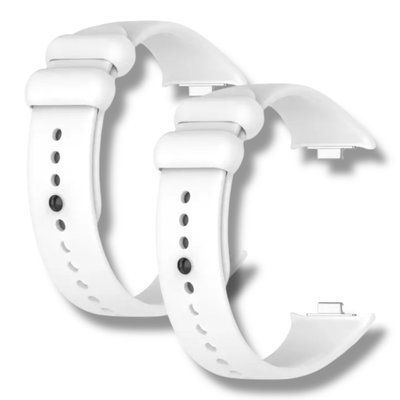 Ремешок 2шт CDK для Xiaomi Mi Smart Band 9 Pro | Silicone Sport Band (017124) (white) 022137-127 фото