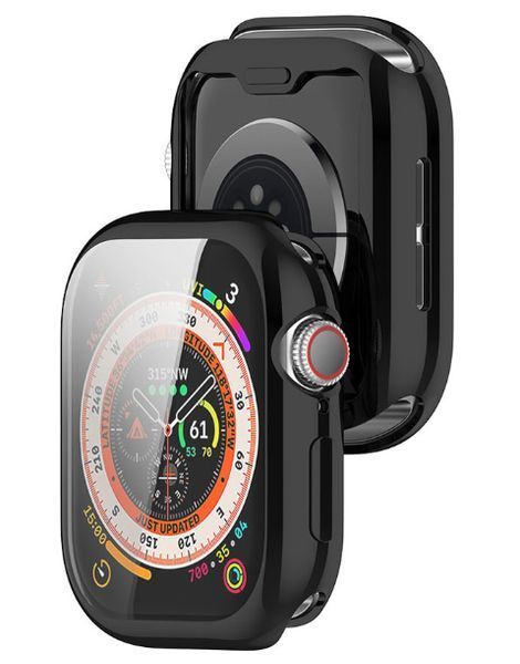 Чохол-накладка DK для Apple Watch 46 mm (Series 10) | Silicone Face Case (black) 018476-124 фото