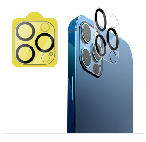Защитное стекло на камеру DK 3D Clear Glass для Apple iPhone 14 Pro (014947) (black) 014947-062 фото