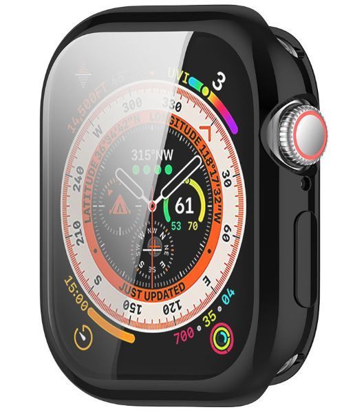 Чохол-накладка DK для Apple Watch 46 mm (Series 10) | Silicone Face Case (black) 018476-124 фото