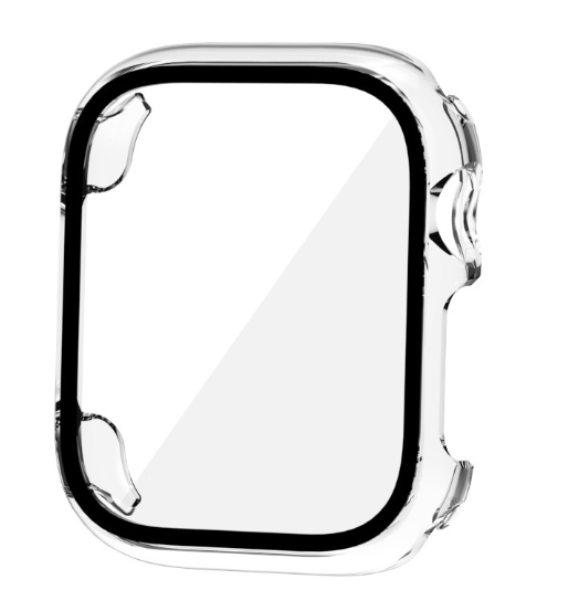 Чехол-накладка DK Пластик Gloss Glass Full Cover для Apple Watch 45mm (clear) 017115-936 фото