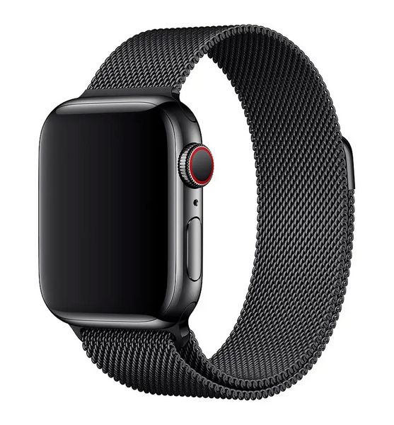 Ремінець CDK для Apple Watch 42 mm (Series 10) | Метал Milanese Loop (05527) (black) 018066-124 фото