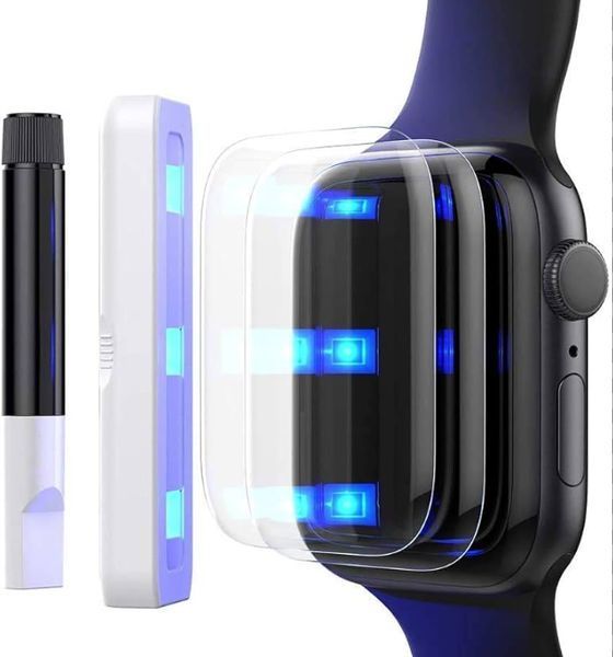 Захисне скло 2 шт CDK для Apple Watch 46 mm (Series 10) UV Curved (019500) (clear) 019590-936 фото