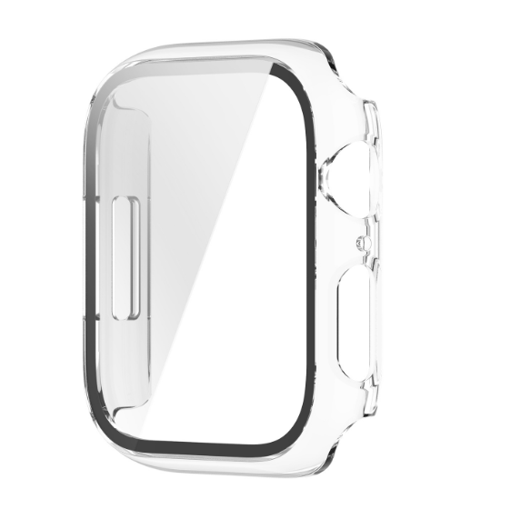 Чехол-накладка DK Пластик Soft-Touch Glass Full Cover для Apple Watch 45mm (clear) 013559-936 фото
