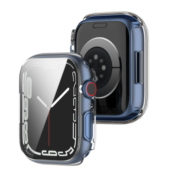 Чехол-накладка DK Пластик Soft-Touch Glass Full Cover для Apple Watch 45mm (clear) 013559-936 фото
