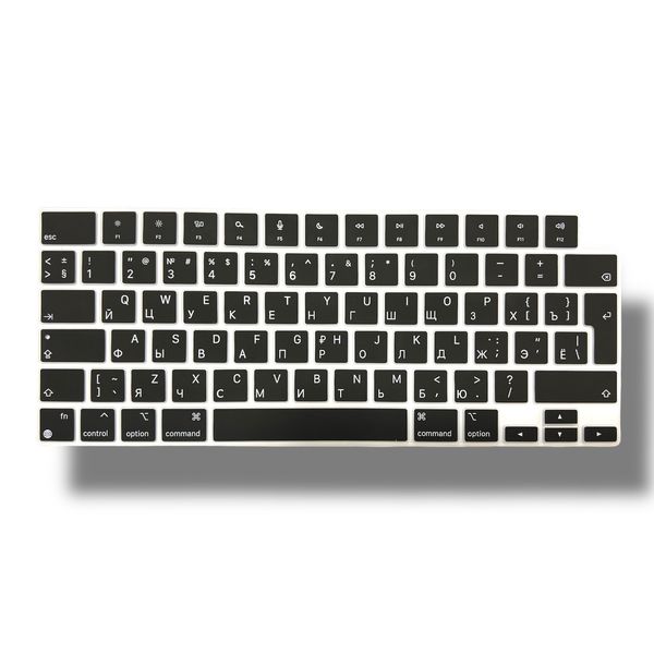 Накладка силікон на клавіатуру для Apple MacBook Pro 14" A2442 (2021) UK (013303) (black) 013304-690 фото